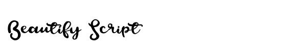 Beautify Script font preview
